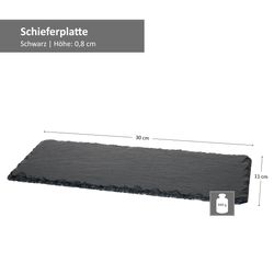 23464632-HIT-Schierferplatte-11x30cm-Bemassung.jpg 2er Set Schieferplatte 11x30cm Schwarz - 23464632_Bild_5
