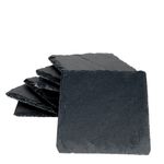 8er Set Schieferplatte 10x10cm Schwarz - 23464680_Bild_1