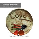 3er Set Pizzateller 33cm Flour 1x Olive + 1x Salami + 1x Lieblingspizza_Bild_7