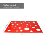 2er Set Tischset rot mit weißen Punkten 45 x 32 cm_Bild_4