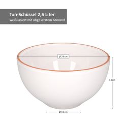 113937-Faiamor-Ton-Bowl-Schale-24cm-weiss-Bemassung.jpg 5cm M + 24cm L weiß - 1830/17.5 + 1831/20.5 + 1832/24_Bild_6