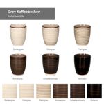 6er Set Kaffeebecher Grey OHNE Henkel_Bild_2