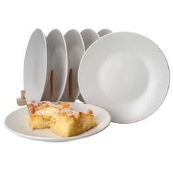 05-24304350-HIT-White-Biata-Kuchenteller-6er-Set-Deko.jpg 18tlg. Tellerset White Biata für 6 Personen weiß matt Steingut_Bild_5