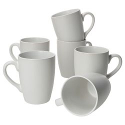 02-24304304-HIT-White-Biata-Kaffeebecher-6er-Set.jpg 6er Set Kaffeebecher 340ml White Biata Steingut - 24304304_Bild_2