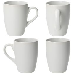 04-24304304-HIT-White-Biata-Kaffeebecher-360-Grad-Ansicht.jpg 6er Set Kaffeebecher 340ml White Biata Steingut - 24304304_Bild_4