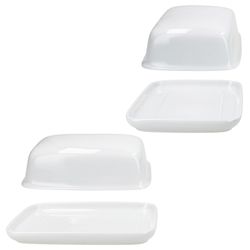 03-Van-Well-Avanti-Butterdose-mit-Deckel-weiss-lange-kurze-Seite-offen.jpg AVANTI Butterdose mit Deckel weiß - 3685180_Bild_3