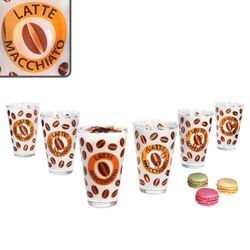 01-0806137-Cremona-Latte-Macchiato-Glaeser-Orange-6er-Set-Deko.jpg 9 cm - Ritzenhoff 0806137_Bild_1