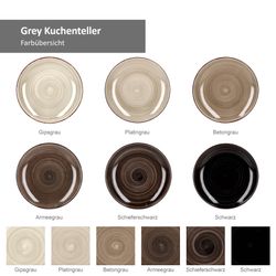 24327180-HIT-Grey-Kuchenteller-Farbuebersicht-2024.jpg 18tlg Teller-Set Grey für 6 Personen_Bild_6