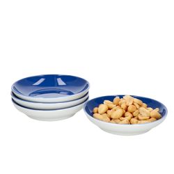 Ritzenhoff-064247-4erSet-Blau-weiss-mit-Deko.jpg 4er Set Schale 10cm flach Indigo-Blau Doppio - Ritzenhoff 64247_Bild_1