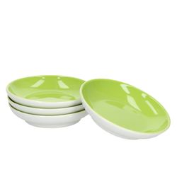 Ritzenhoff-064193-4erSet-Gruen-weiss.jpg 4er Set Schale 10cm flach Grün Doppio - Ritzenhoff 64193_Bild_2