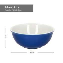 Schale-064223-11cm-Weiss-Blau-Bemassung.jpg 4er Set Schale 11cm Indigo-Blau Doppio - Ritzenhoff 64223_Bild_4