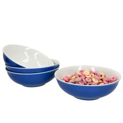 Ritzenhoff-064216-4erSet-weiss-blau-mit-Deko.jpg 4er Set Schale 18cm Indigo-Blau Doppio - Ritzenhoff 64216_Bild_1