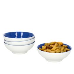 Ritzdenhoff-064230-4er-Set-Blau-Weiss-mit-Deko.jpg 4er Set Schale 8cm flach Indigo-Blau Doppio - Ritzenhoff 64230_Bild_1
