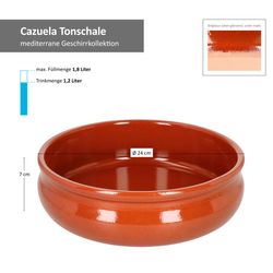 06-99513-Arte-Regal-Berlin-Cazuela-bauchig-24cm-Bemassung.jpg 12er Set Cazuela Tonschale Berlin bauchig 24cm - 99513_Bild_6