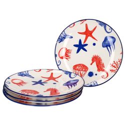Ritzenhoff-270129-4erSet-Seestern.jpg 4er Set Dessert- Kuchenteller 20cm Seestern Seaside - Ritzenhoff 270129_Bild_2