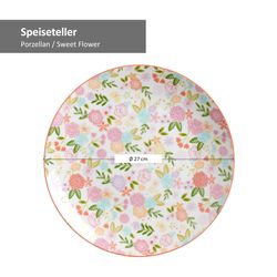 Speiseteller-402773-SweetFlower--Bemassung.jpg 4er Set Speiseteller flach 27cm Sweet Flower - Ritzenhoff 402773_Bild_3