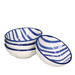 Ritzenhoff-270273-4erSet-Streifen.jpg 4er Set Schale flach 8cm Streifen Seaside - Ritzenhoff 270273_Bild_2