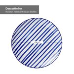 4er Set Dessert- Kuchenteller 20cm Streifen Seaside - Ritzenhoff 270211_Bild_4