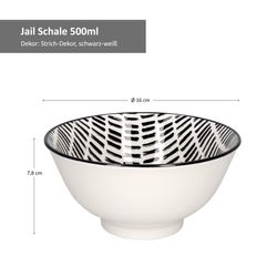 89991-Arte-Regal-Jail-Mueslischalen-schwarz-weiss-Bemassung.jpg 6er Set Müslischale Jail Schwarz Weiß - 89991_Bild_4