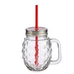 2er Set Vivalto Sole Henkelbecher mit Strohhalm Rot 485ml_Bild_3