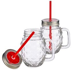41617-Vivalto-Sole-Henkelbecher-mit-Deckel-Strohhalm-rot-2er-Set.jpg 2er Set Vivalto Sole Henkelbecher mit Strohhalm Rot 485ml_Bild_1