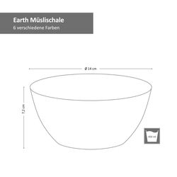 24301885-HIT-Earth-Mueslischale-Bemassung.jpg 6er Set Müslischale 14cm Earth - 24301885_Bild_4