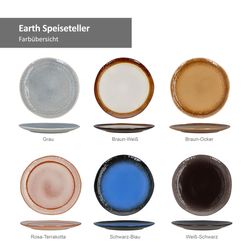 24301910-HIT-Earth-Speiseteller-27cm-Farbuebersicht.jpg 6er Set Speiseteller 27cm Earth - 24301910_Bild_3
