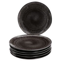 24327312-HIT-Reactive-Black-Zakynthos-Kuchenteller-6er-Set.jpg 6er Set Dessert- Kuchenteller Zakynthos Reactive Glaze Schwarz - 24327312_Bild_2