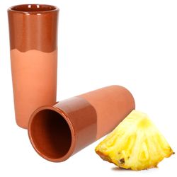 12968-Arte-Regal-Becher-330ml-teilglasiert-2er-Set-Deko.jpg 2er Set Tonbecher 330ml teilglasiert - 12968_Bild_1