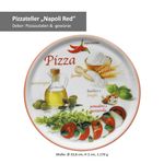 2er Set Pizzateller Napoli Pizzafoods grün + rot 33cm - 04018#ZP1 + 04018#ZP2_Bild_3