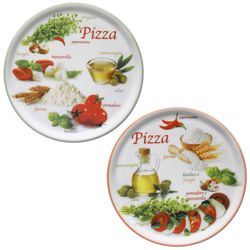 04018-ZP1-04018-ZP2-Table-Roc-Saturnia-Pizzateller-33cm-Napoli-Green-Red-2er-Set.jpg 2er Set Pizzateller Napoli Pizzafoods grün + rot 33cm - 04018#ZP1 + 04018#ZP2_Bild_1