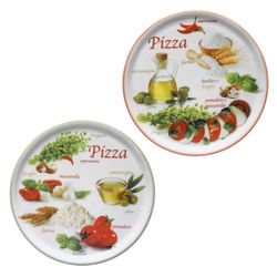 04019-ZP1-04019-ZP2-Table-Roc-Saturnia-Pizzateller-31cm-Napoli-Green-Red-2er-Set.jpg 2er Set Pizzateller Napoli Pizzafoods grün + rot 31cm - 04019#ZP2 + 04019#ZP1_Bild_1