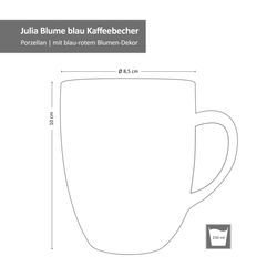 04-404180-Ritzenhoff-und-Breker-Julia-Blume-blau-Kaffeebecher-Bemassung.jpg 4er Set Kaffeebecher Blume Blau Julia 330ml Ritzenhoff & Breker - 404180_Bild_4