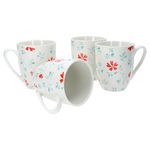 4er Set Kaffeebecher Blume Türkis Julia Ritzenhoff & Breker - 404319_Bild_1