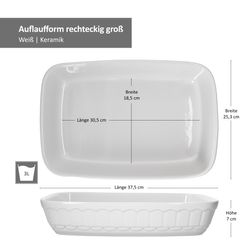 07-03845-Arte-Regal-Auflaufform-04-rechteckig-ohne-Henkeln-gross-Bemassung.jpg Arte Regal Auflaufform Nr. 04 weiß rechteckig ohne Henkel groß - 03845_Bild_6