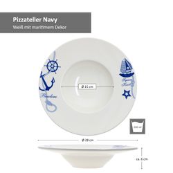 T690BNC28CK-Bonna-Navy-Banquet-Pastateller-28cm-Bemassung.jpg 2er Set Pastateller Navy Banquet Bonna - T690BNC28CK_Bild_4