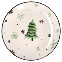 23105706-HIT-Weihnachtsbaum-Kuchenteller-19cm-Einzeln-Draufsicht.jpg 6er Set Kuchenteller Weihnachtsbaum 19cm - 23105706_Bild_3