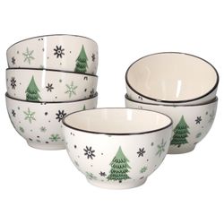 23105718-HIT-Weihnachtsbaum-Schuessel-14cm-6er-Set.jpg 6er Set Gebäckschale Weihnachtsbaum 14cm - 23105718_Bild_2