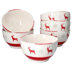 23105793-HIT-Rentier-Unik-Schuessel-14cm-6er-Set.jpg 6er Set Gebäckschale Rentier Unik Ø14cm - 23105793_Bild_2