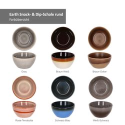 24301892-HIT-Earth-Snack-Dip-Schale-rund-10x5cm-Farbuebersicht.jpg 6er Set Snack- & Dip-Schale rund Earth - 24301892 _Bild_3