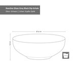 6er Set Snack- & Dipschale Reactive Glaze Grey Black 12x4cm - 24321863_Bild_6