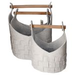 B. F. 3er Set CUI Filzkörbe mit Holzgriff beige – 1010420_Bild_2