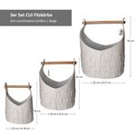 B. F. 3er Set CUI Filzkörbe mit Holzgriff beige – 1010420_Bild_5