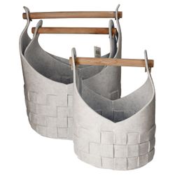 02-1010420-Boltze-Filzkorb-Set-Cui-Beige-3er-Set-geteilt.jpg B. F. 3er Set CUI Filzkörbe mit Holzgriff beige – 1010420_Bild_2