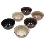 6er Set Snack-/Dipschale Grey 12 cm - 24326864_Bild_3