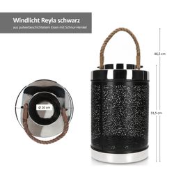 05-2020716-Boltze-Windlicht-Reyla-H31cm-schwarz-Bemassung.jpg B. Windlicht Reyla groß schwarz & Chrome - 2019903_Bild_5