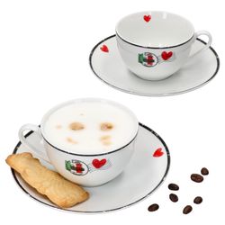01-412857-Ritzenhoff-und-Breker-Caffee-Amore-Cappucinotassen-4tlg-Set-Deko.jpg 4tlg Set Caffee Amore Cappuccinotasse mit Untertasse - 412857_Bild_1