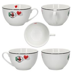 05-412857-Ritzenhoff-und-Breker-Caffee-Amore-Cappucinotassen-Rundum.jpg 4tlg Set Caffee Amore Cappuccinotasse mit Untertasse - 412857_Bild_4