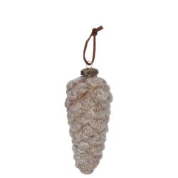 02-2012150-Boltze-Weihnachtsanhaenger-Mikana-Tannenzapfen-Einzeln-Beige.jpg B. 3tlg Set Weihnachts-Anhänger Mikana Tannenzapfen geeist - 2012150_Bild_2