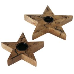 01-2013425-Boltze-Teelichthalter-Percha-Stern-flach-2tlg-Set.jpg B. 2tlg Set Teelichthalter Percha Stern FLACH aus Mango Holz - 2013425_Bild_1